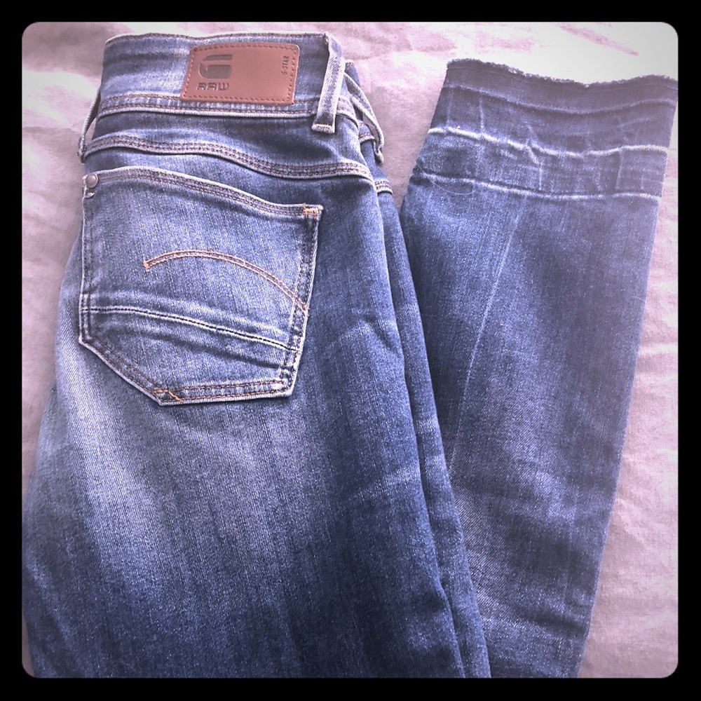 G-STAR RAW JEANS, sz 25. Lynn, mid, skinny RP ankl